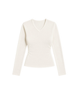 THE V-NECK LAYER TOP (Off-white) - MOOV®